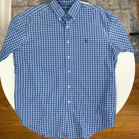 Ralph Lauren Blake Cotton Button Down Shirt Men’s Size Medium Relaxed Fit - Picture 1 of 6